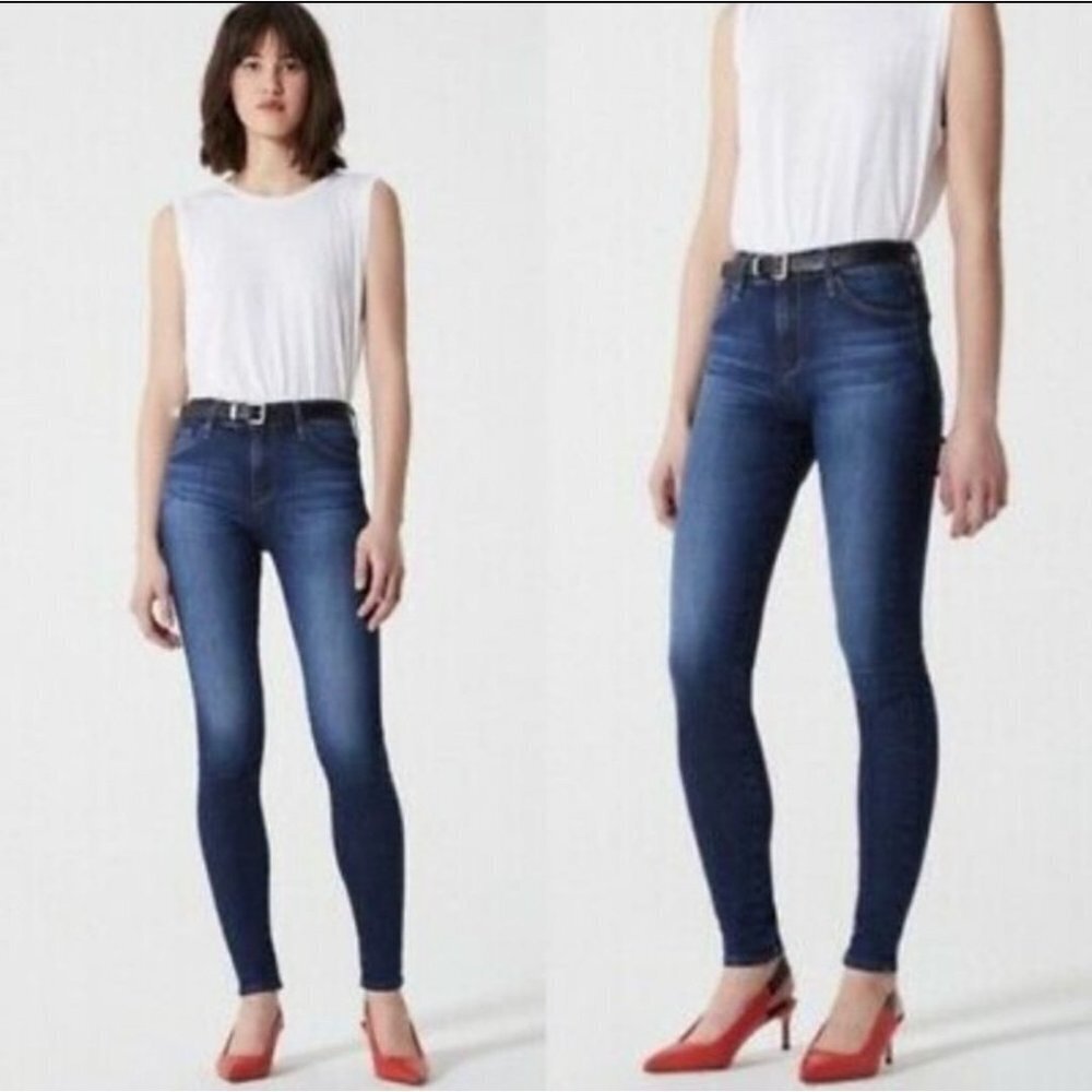 J Brand Denim Ruby High Rise Cigarette Skinny Jeans Indigo Lovesick Size 27‎